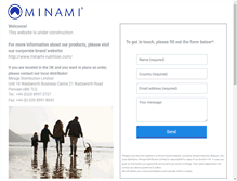 Tablet Screenshot of minami-nutrition.co.uk